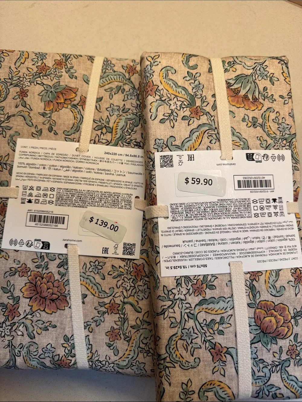 Zara Floral Duvet Cover and Sham Set